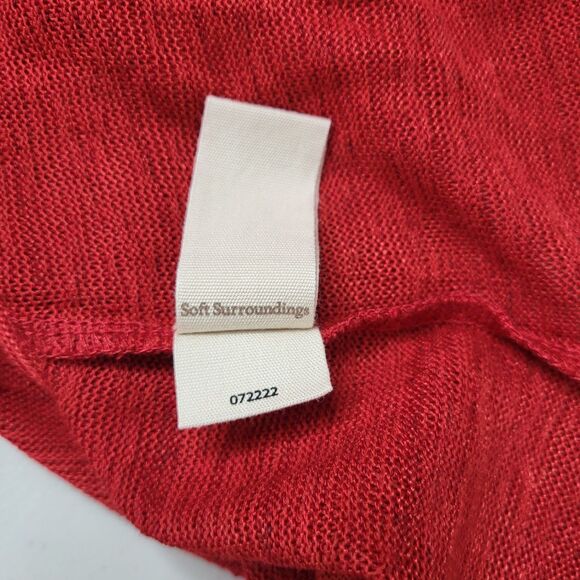 Soft Surroundings Valentina Sweater Top Womens Large Zip Long Sleeve Lightweight - Picture 14 of 15